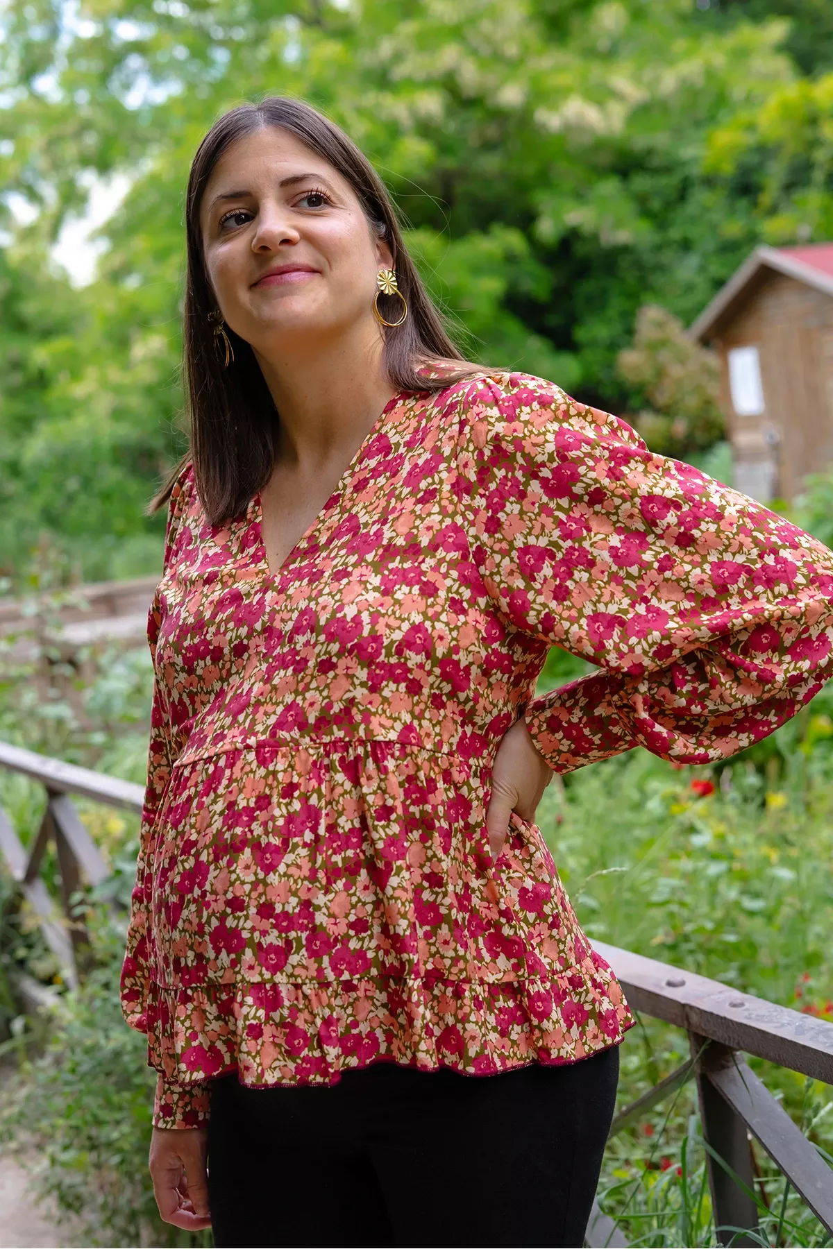 Blouse Alicette fleurs des champs